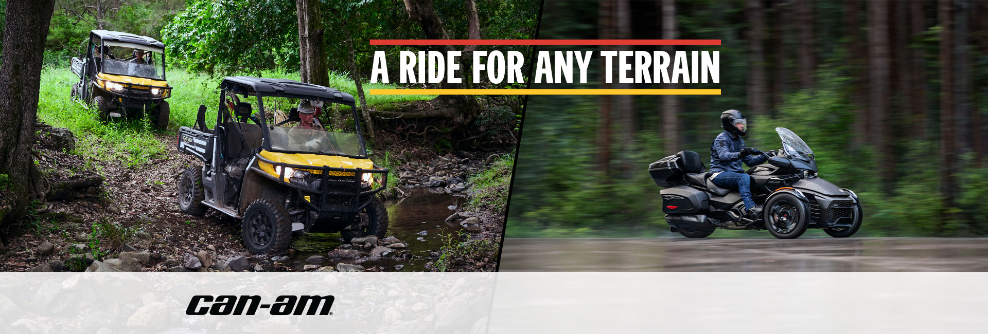 Can-am A ride for anh terrain